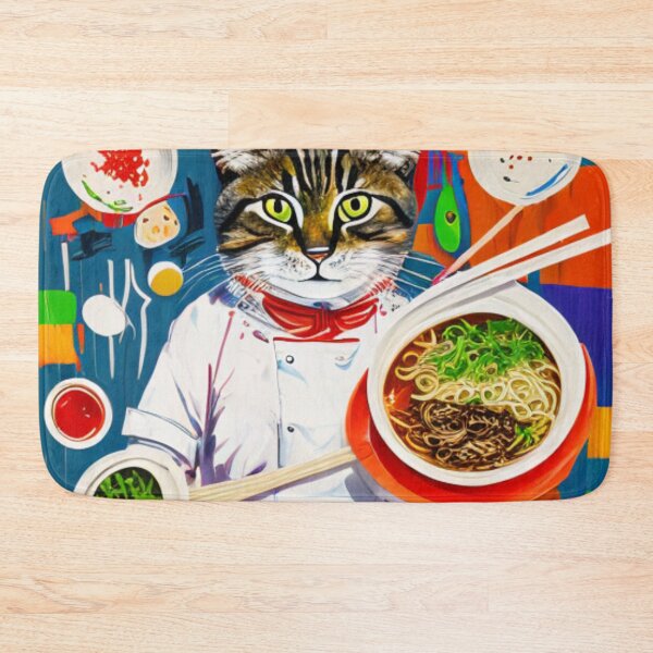 Item preview, Noodle Time with My Furry Sous Chef - A Cat's Favorite Meal designed and sold by WBP Mart.