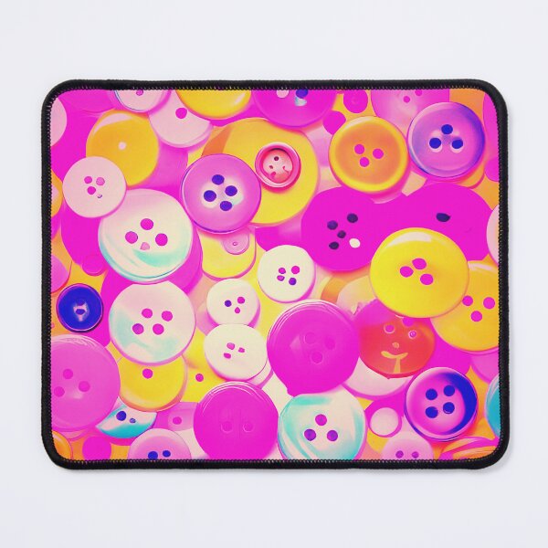 Item preview, Colorful Pink and Yellow Buttons designed and sold by asurtiumgreen.