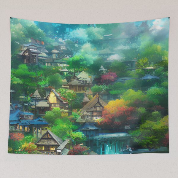 Item preview, Summer anime landscape designed and sold by Kiraslife.