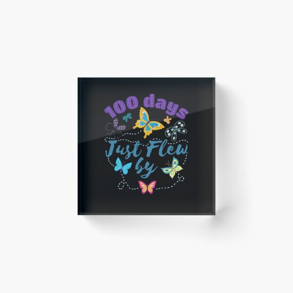 Item preview, Cute 100 Days Just Flew By Butterfly 100 Days of School designed and sold by Dressed For  Duty.
