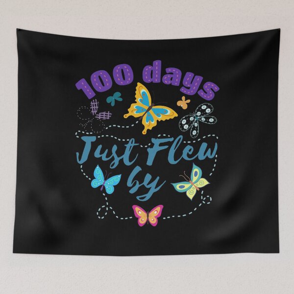 Item preview, Cute 100 Days Just Flew By Butterfly 100 Days of School designed and sold by Dressed For  Duty.