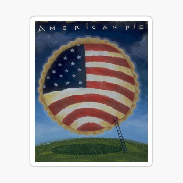 Item preview, American USA Flag on Apple Pie in the Sky designed and sold by Lisa Rotenberg.