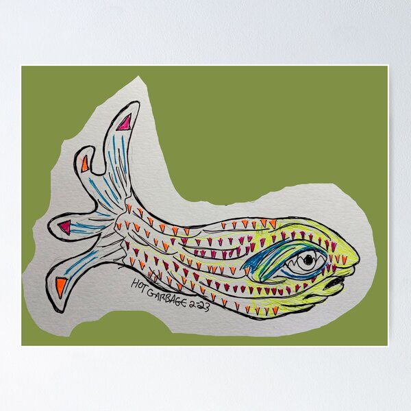 Item preview, Mutant Fish 13 designed and sold by Discordant Dreams Art.