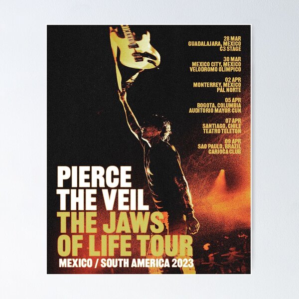 Artikelvorschau, Live Pierce the Jaws of Life Veil Tour 2023 entworfen und verkauft von mesBoyd.