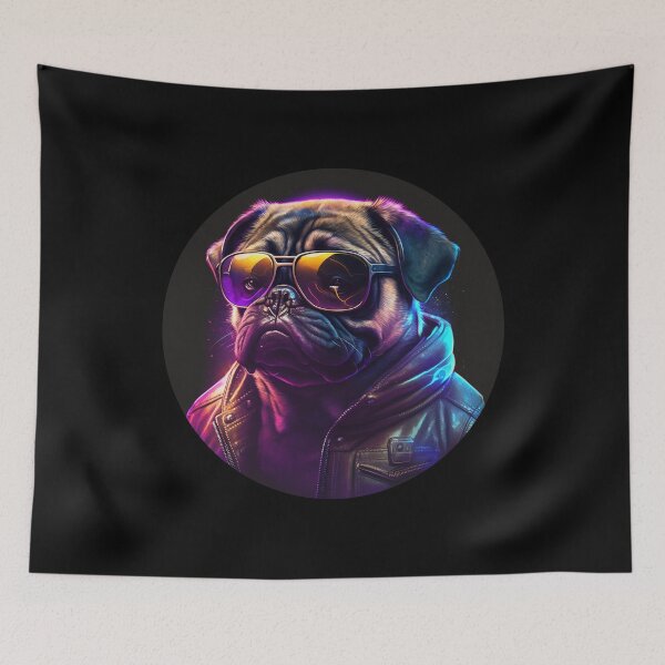 Item preview, Pug Dog Cool Dude designed and sold by The-Vault.