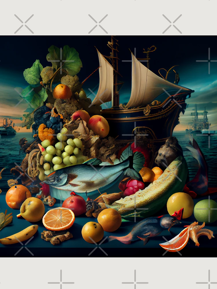 Thumbnail 6 von 6, Premium Oversized Pullover, Lugubrious Smorgasbord of a Verisimilitude Digital Painting designt und verkauft von CodeAndColors.