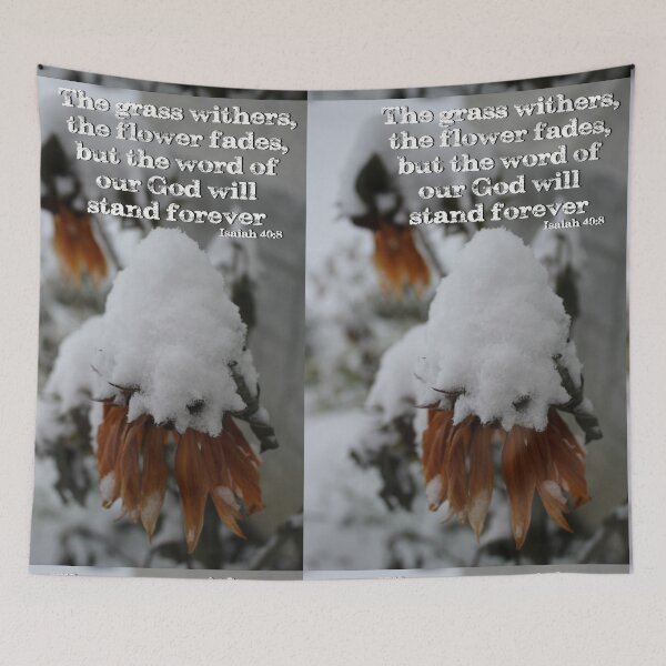 Item preview, Snow Flower- Isaiah 40:8 designed and sold by Leanne-dL.