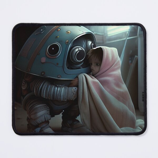 Item preview, Investigating Under the Robots Blanket Digital Painting designed and sold by CodeAndColors.