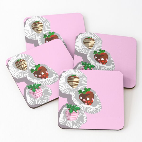 Item preview, 3 Chocolate Covered Strawberries Pink designed and sold by JaymieMetz.