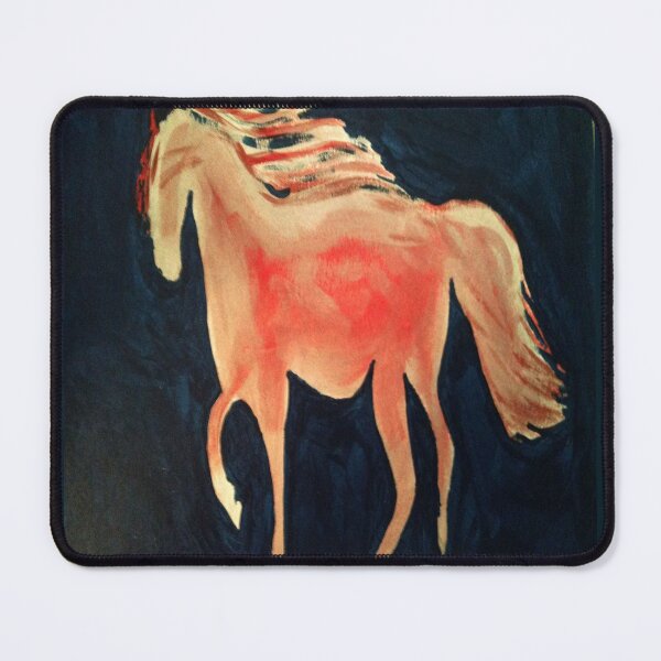 Item preview, Navy and Red Abstract Horse designed and sold by Missy69.