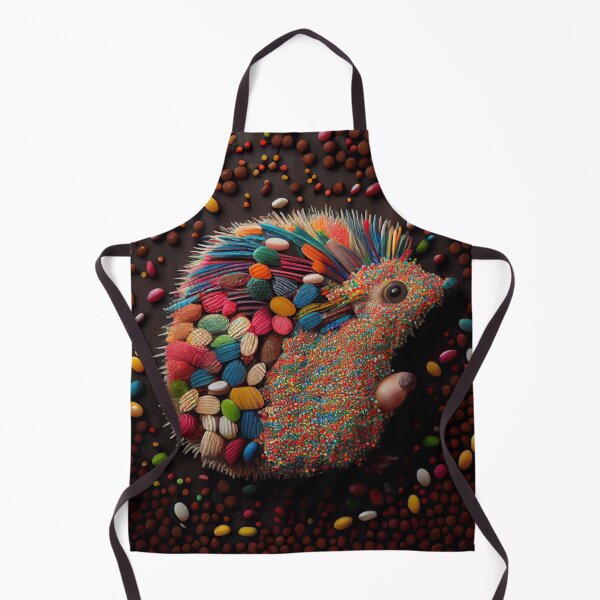 Aperçu de l'œuvre A Mosaic of Sprinkles and Porcupine Digital Painting créée et vendue par CodeAndColors.