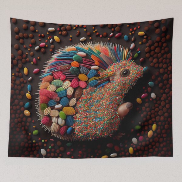Artikelvorschau, A Mosaic of Sprinkles and Porcupine Digital Painting entworfen und verkauft von CodeAndColors.