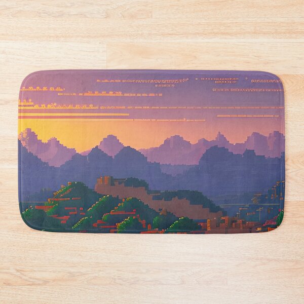 Item preview, Retro video game nostalgia landscape designed and sold by SJG-digital.