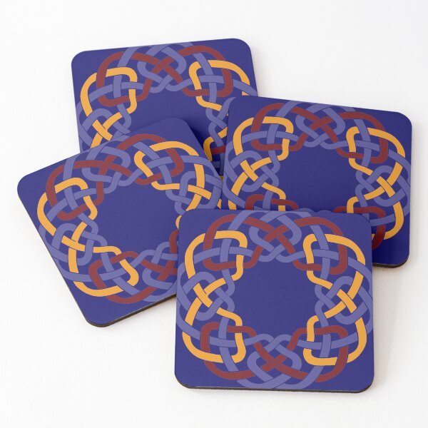 Item preview, Red Yellow Blue Celtic Knot Circle designed and sold by bloomingvine.
