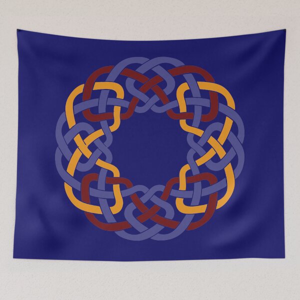 Item preview, Red Yellow Blue Celtic Knot Circle designed and sold by bloomingvine.