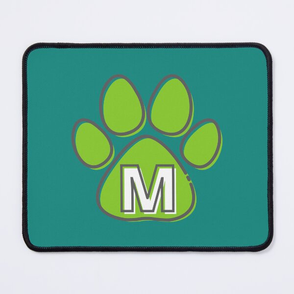 Item preview, Green Paw Monogram M designed and sold by Coffee Lifestyle.