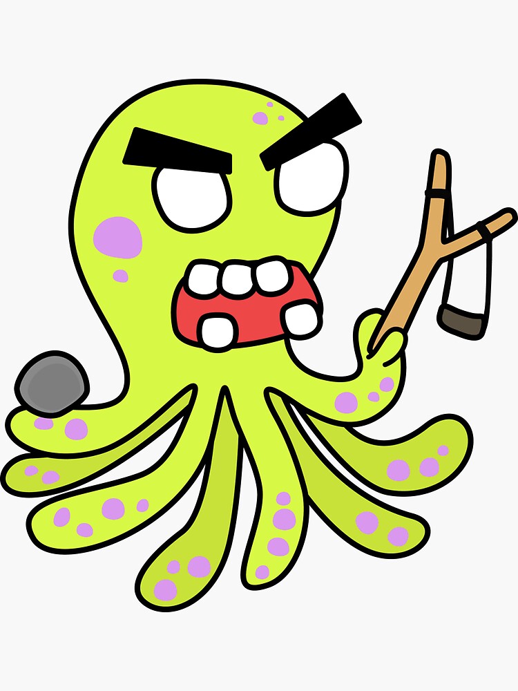 angry zombie octopus by shortstack