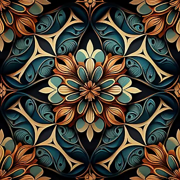 Artwork thumbnail, Designer Pattern Digital Painting by CodeAndColors