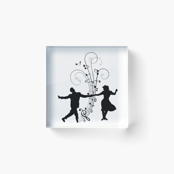 Item preview, 1940s Swing Dancers Music Silhouettes designed and sold by Deborah Camp.
