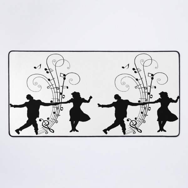 Item preview, 1940s Swing Dancers Music Silhouettes designed and sold by Deborah Camp.