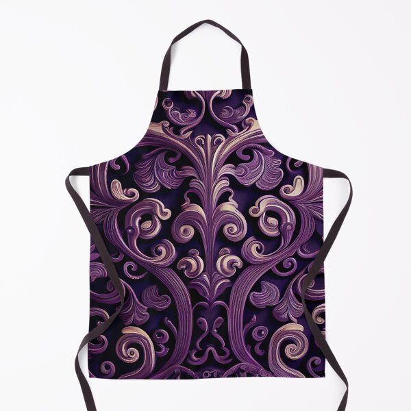 Artikelvorschau, Purple Rough Baroque Imagined Art Deco Pattern Digital Painting entworfen und verkauft von CodeAndColors.