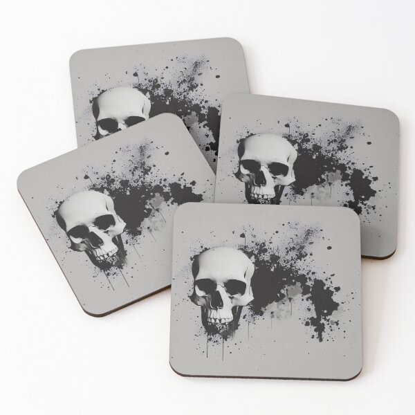 Item preview, Splatter skull designed and sold by 3DogKnight.