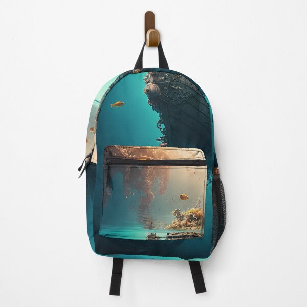 Item preview, Dive into the Mysterious Depths of the Sea and Uncover the Beauty of an Old Sunken Ship in Digital Art designed and sold by BIBIHOX.