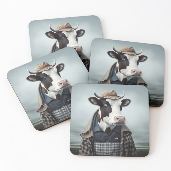 Item preview, European Farmer Cow - Animal Art designed and sold by Chrisjeffries24.