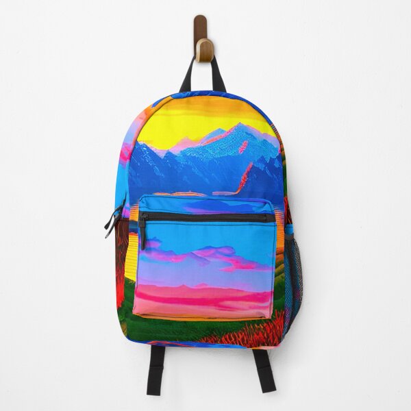 Item preview,  Retro nostalgic dreamy sunset in the mountains designed and sold by SJG-digital.