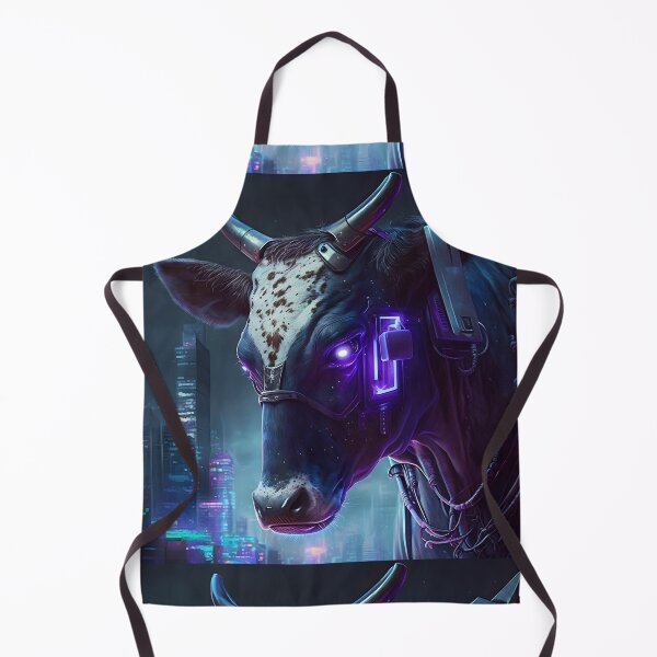 Item preview, Cyberpunk Style Cow - Animal Art designed and sold by Chrisjeffries24.
