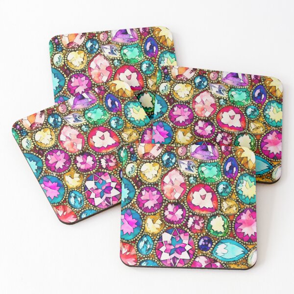 Item preview, Gemstones watercolour  designed and sold by PanicDay.