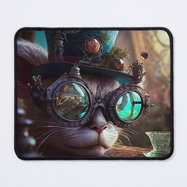 Item preview, Steampunk Dormouse Mouse at Mad Hatter's Crazy Tea Party of Alice in Wonderland designed and sold by AIWanderer.