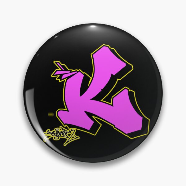 Item preview, PINK LETTER K BY ESONE URBAN GRAFFITI STREET STYLE  designed and sold by GraffitiBomberZ.