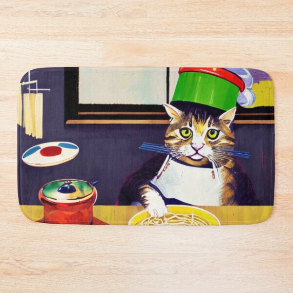 Item preview, Noodle Time with My Furry Sous Chef - A Cat's Favorite Meal designed and sold by WBP Mart.