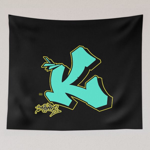 Item preview, GREEN LETTER K BY ESONE URBAN GRAFFITI STREET STYLE  designed and sold by GraffitiBomberZ.