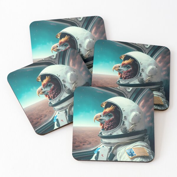 Item preview, Space Chicken Astronaut - Animal Art designed and sold by Chrisjeffries24.