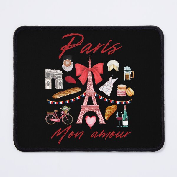 Item preview, Paris Mon Amour French collage with Eiffel Tower designed and sold by DandyRabbit.