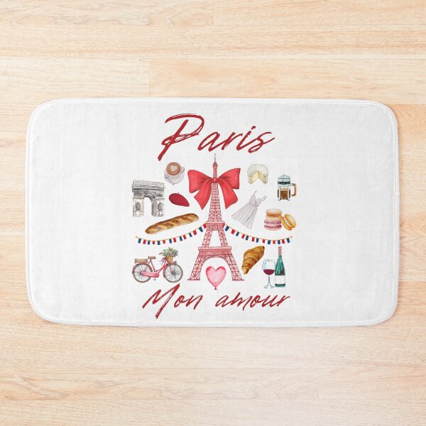 Item preview, Paris Mon Amour French collage with Eiffel Tower designed and sold by DandyRabbit.