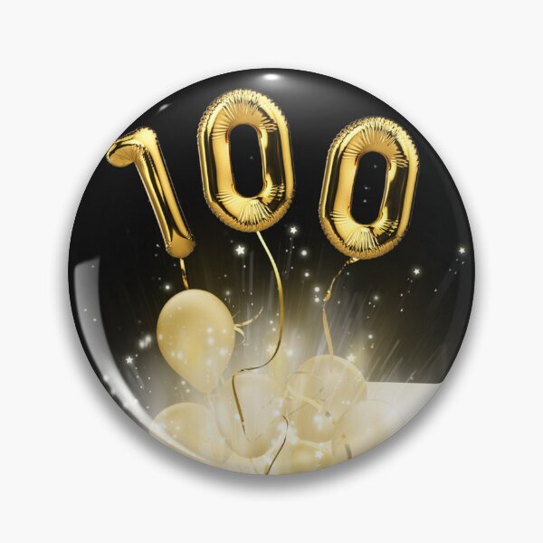 Item preview, 100th Birthday Gold Balloon Explosion designed and sold by Maria Dryfhout.