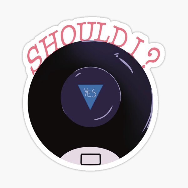 Magic 8 Ball Sticker For Sale By Ginganinjadraws Redbubble