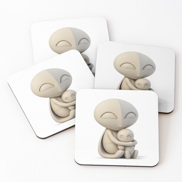 Item preview, Cute Alien Mum and Child - The Stone Collection designed and sold by FiveIntentions.