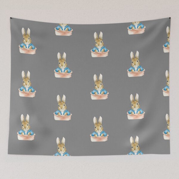 Item preview, Watercolor Easter Peter Rabbit with big easter egg designed and sold by moullknoz.