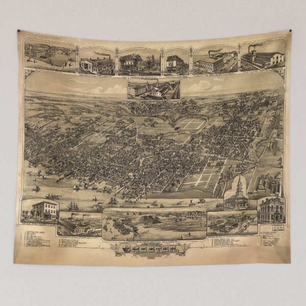 Item preview, Chester, Pennsylvania (1885) designed and sold by allhistory.
