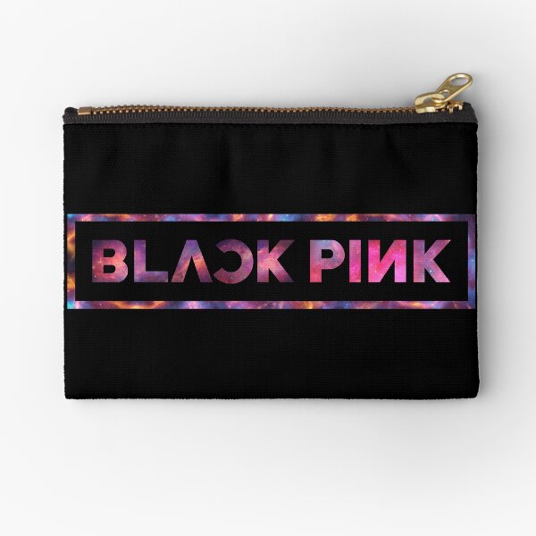 Black Pink Nebula Zipper Pouch