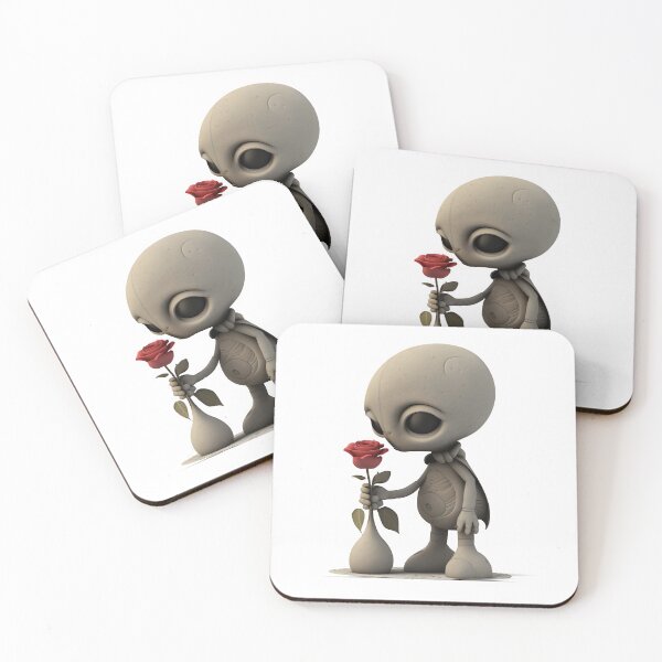 Item preview, Alien Smelling a Rose - The Stone Collection designed and sold by FiveIntentions.