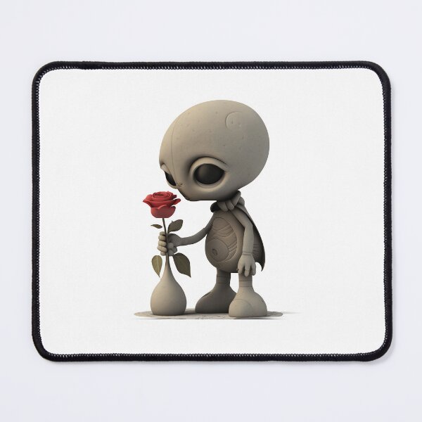 Item preview, Alien Smelling a Rose - The Stone Collection designed and sold by FiveIntentions.
