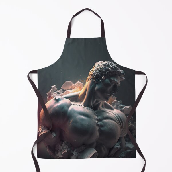 Item preview, Masculine Greek Sculpture Reimagined in Digital Art Form designed and sold by BIBIHOX.