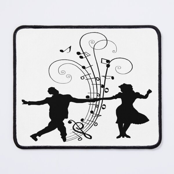 Item preview, 1940s Swing Dancers Music Silhouettes designed and sold by Deborah Camp.