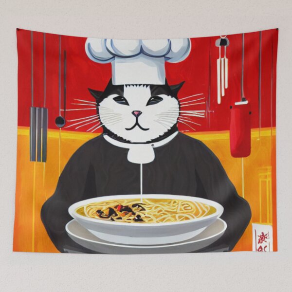 Item preview, Kitty Kitchen - A Cat's Guide to Noodles - A Cat's Favorite Meal designed and sold by WBP Mart.