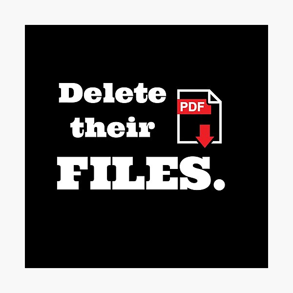 Item preview, Delete their files designed and sold by catalin87.